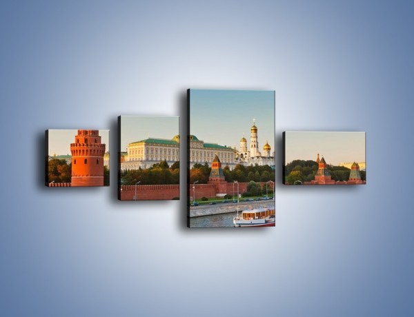 Obraz na płótnie – Kreml w środku lata – czteroczęściowy AM164W5