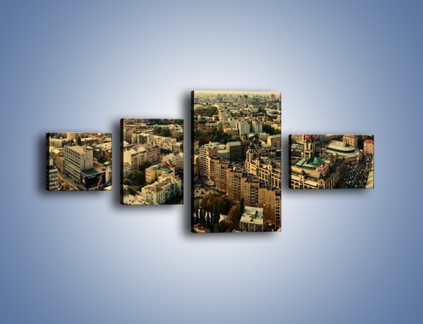 Obraz na płótnie – Panorama Kijowa – czteroczęściowy AM326W5