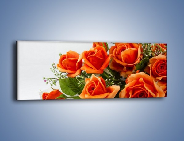 Obraz na płótnie – Róża pełna nadziei – jednoczęściowy panoramiczny K399