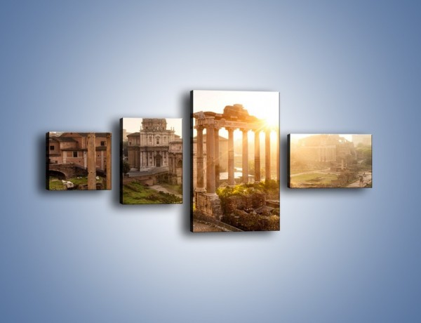 Obraz na płótnie – Starożytna architektura Rzymu – czteroczęściowy AM638W5