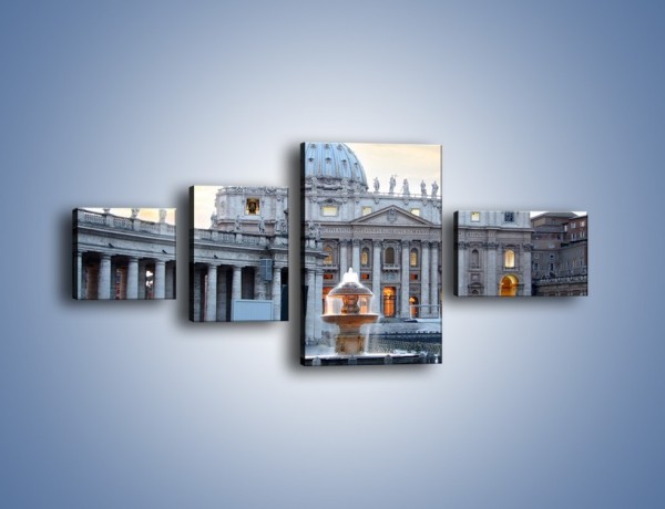 Obraz na płótnie – Bazylika św. Piotra w Watykanie – czteroczęściowy AM722W5