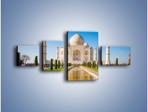 Obraz na płótnie – Taj Mahal pod błękitnym niebem – czteroczęściowy AM750W5