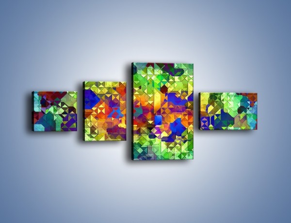 Obraz na płótnie – Mozaika w kolorze – czteroczęściowy GR373W5