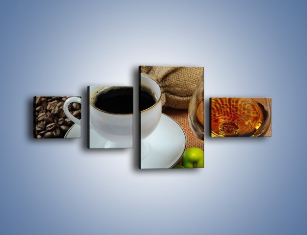 Obraz na płótnie – Wieczorowa kawa z prądem – czteroczęściowy JN166W5