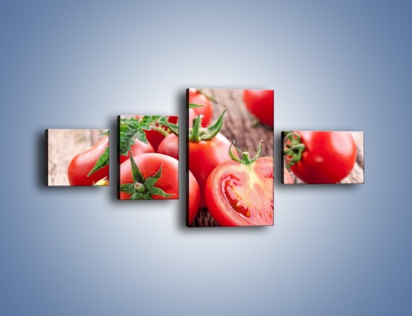 Obraz na płótnie – Pomidorowa uczta – czteroczęściowy JN201W5