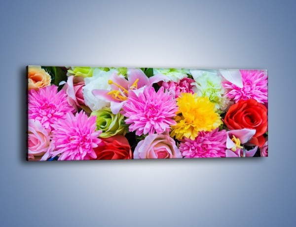 Obraz na płótnie – Wszystkie kwiaty lata – jednoczęściowy panoramiczny K464