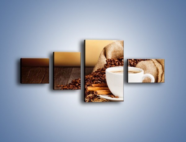 Obraz na płótnie – Zaproszenie na pogaduchy przy kawie – czteroczęściowy JN320W5