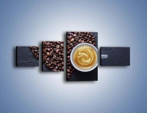 Obraz na płótnie – Miłość do czarnej kawy – czteroczęściowy JN328W5