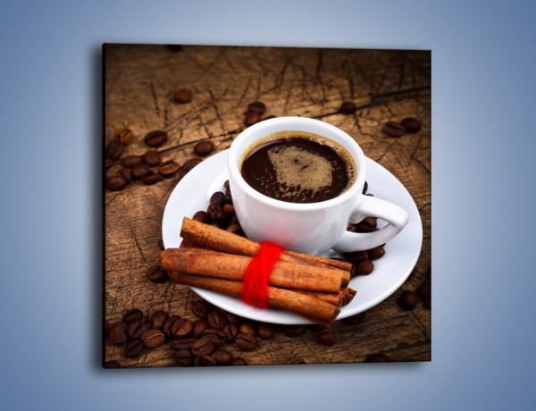 Obraz na płótnie – Kawa z małą niewiadomą – jednoczęściowy kwadratowy JN471