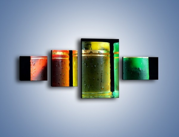 Obraz na płótnie – Drinki w wybranych kolorach – czteroczęściowy JN465W5