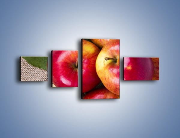 Obraz na płótnie – Jabłka z orzechami – czteroczęściowy JN669W5