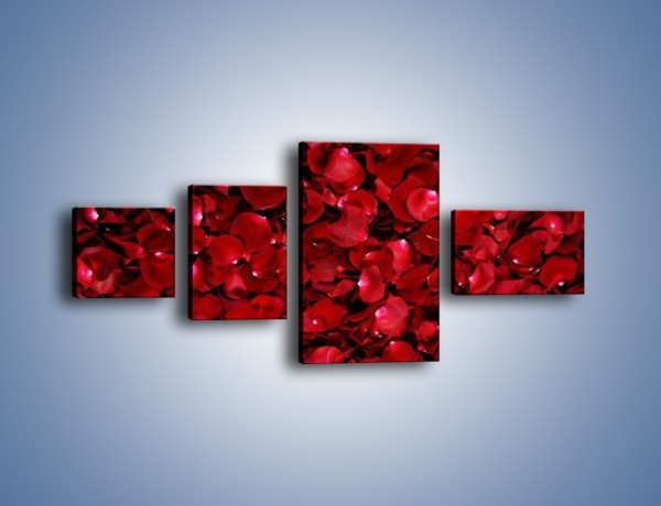 Obraz na płótnie – Dywan usłany płatkami róż – czteroczęściowy K175W5