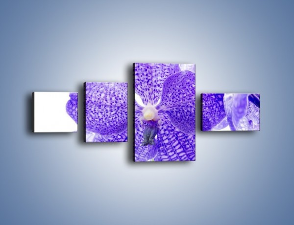 Obraz na płótnie – Jasny fiolet rządzi w kwiatach – czteroczęściowy K259W5