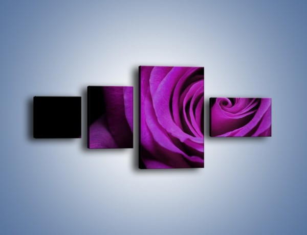 Obraz na płótnie – Tajemniczy różany fiolet – czteroczęściowy K313W5