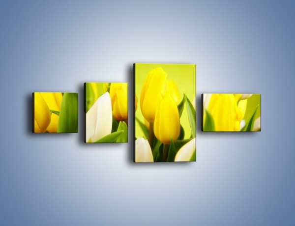Obraz na płótnie – Nie tylko tulipany – czteroczęściowy K425W5