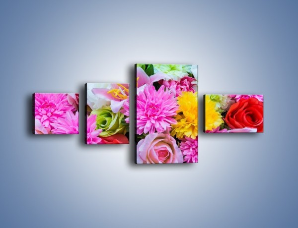 Obraz na płótnie – Wszystkie kwiaty lata – czteroczęściowy K464W5
