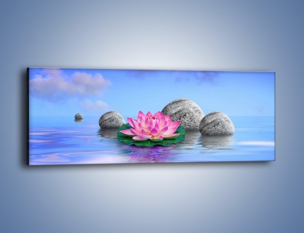 Obraz na płótnie – Kwiat na tropikalnej wyspie – jednoczęściowy panoramiczny K608