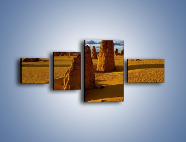Obraz na płótnie – Kombinacje z piasku – czteroczęściowy KN458W5