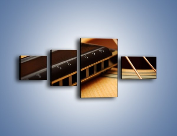 Obraz na płótnie – Instrumenty z drewna – czteroczęściowy O108W5