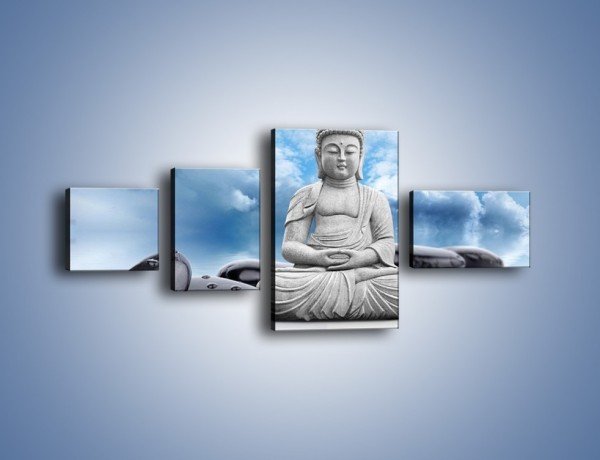 Obraz na płótnie – Z buddą w stronę nieba – czteroczęściowy O244W5