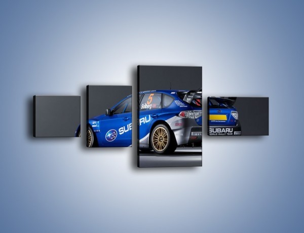 Obraz na płótnie – Subaru World Rally Team – czteroczęściowy TM086W5