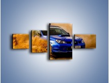 Obraz na płótnie – Subaru WRX STI na pustyni – czteroczęściowy TM104W5