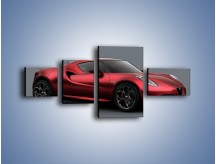 Obraz na płótnie – Alfa Romeo 4C Coupe – czteroczęściowy TM140W5