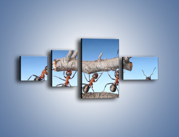 Obraz na płótnie – Pracowite jak mróweczki – czteroczęściowy Z133W5