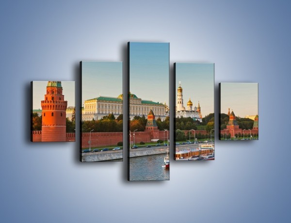 Obraz na płótnie – Kreml w środku lata – pięcioczęściowy AM164W1