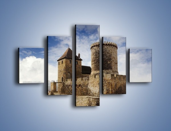 Obraz na płótnie – Średniowieczna fortyfikacja – pięcioczęściowy AM201W1
