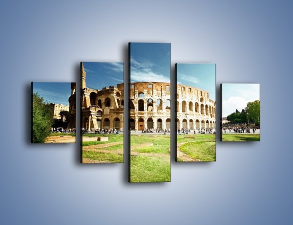 Obraz na płótnie – Koloseum w piękny dzień – pięcioczęściowy AM273W1