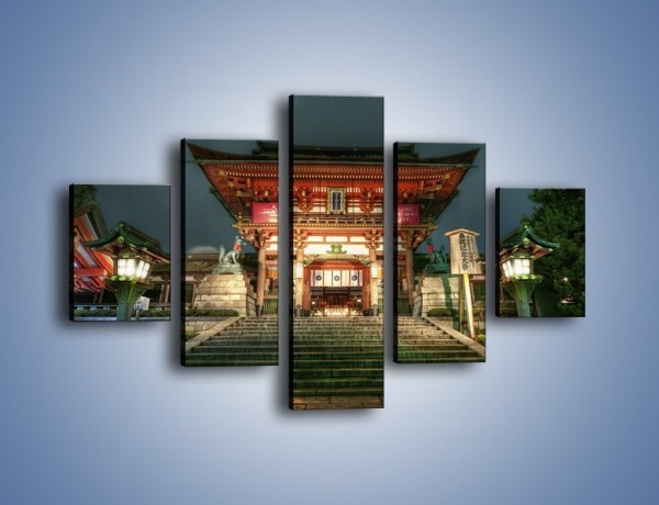 Obraz na płótnie – Świątynia w Kyoto – pięcioczęściowy AM327W1