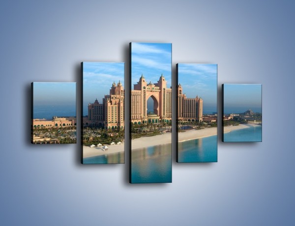 Obraz na płótnie – Atlantis Hotel w Dubaju – pięcioczęściowy AM341W1