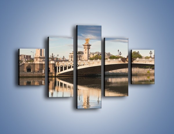 Obraz na płótnie – Most Aleksandra III w Paryżu – pięcioczęściowy AM429W1