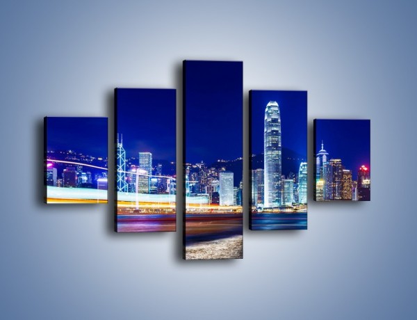 Obraz na płótnie – Panorama Hong Kongu – pięcioczęściowy AM499W1
