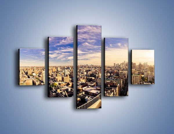 Obraz na płótnie – Panorama Nowego Jorku – pięcioczęściowy AM650W1