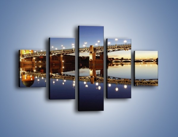 Obraz na płótnie – Most Saint-Pierre w Tuluzie – pięcioczęściowy AM665W1
