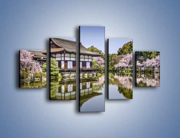 Obraz na płótnie – Świątynia Heian Shrine w Kyoto – pięcioczęściowy AM677W1