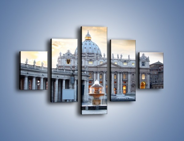 Obraz na płótnie – Bazylika św. Piotra w Watykanie – pięcioczęściowy AM722W1