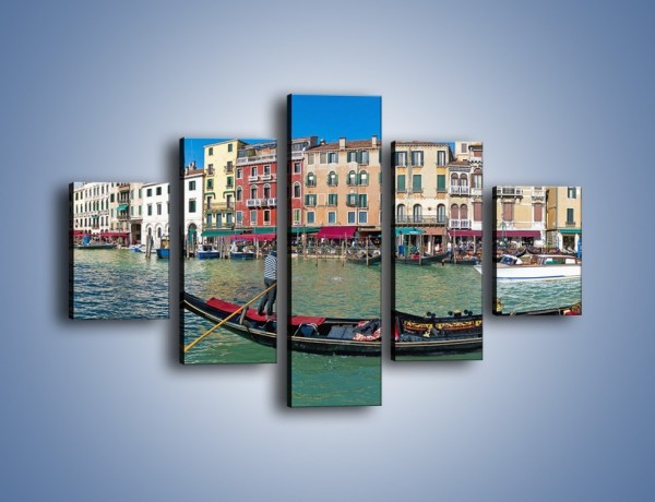 Obraz na płótnie – Panorama Canal Grande w Wenecji – pięcioczęściowy AM745W1
