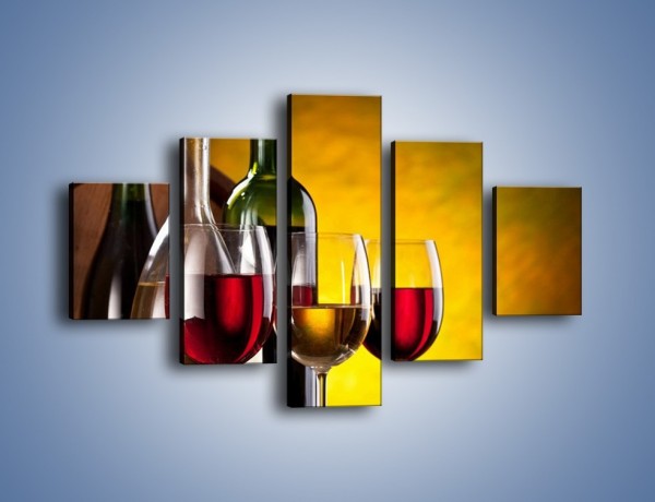 Obraz na płótnie – Wino z orzechami – pięcioczęściowy JN077W1