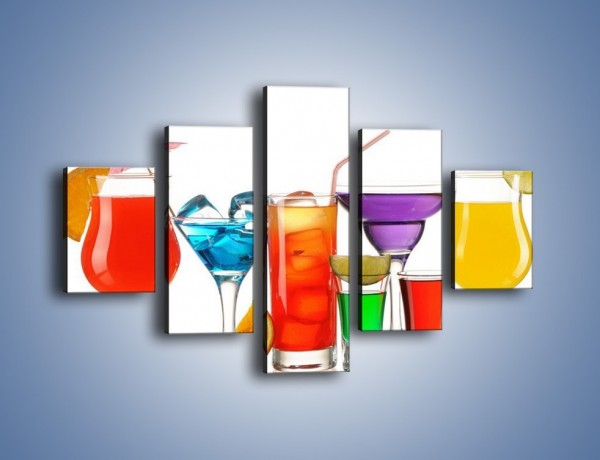 Obraz na płótnie – Wakacyjne party z alkoholem – pięcioczęściowy JN092W1
