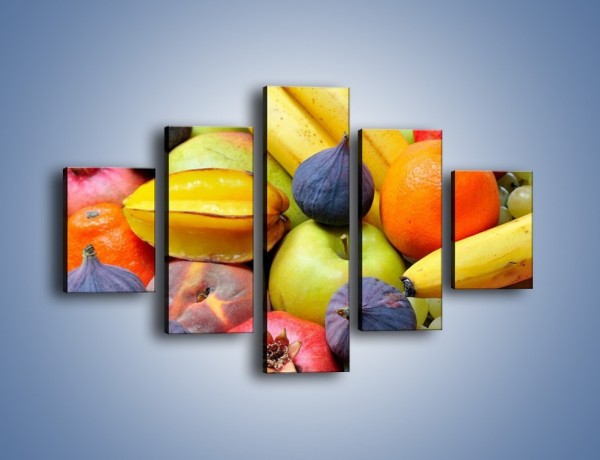 Obraz na płótnie – Owocowe kolorowe witaminki – pięcioczęściowy JN173W1