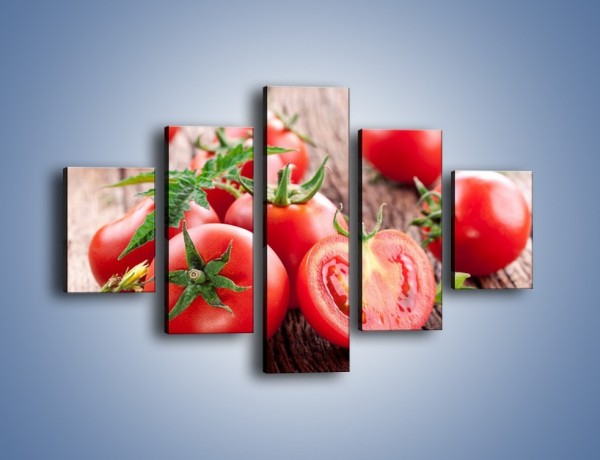 Obraz na płótnie – Pomidorowa uczta – pięcioczęściowy JN201W1