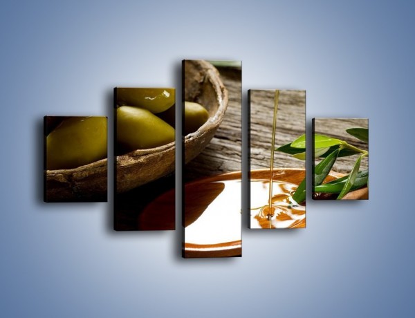 Obraz na płótnie – Bogactwa wydobyte z oliwek – pięcioczęściowy JN270W1