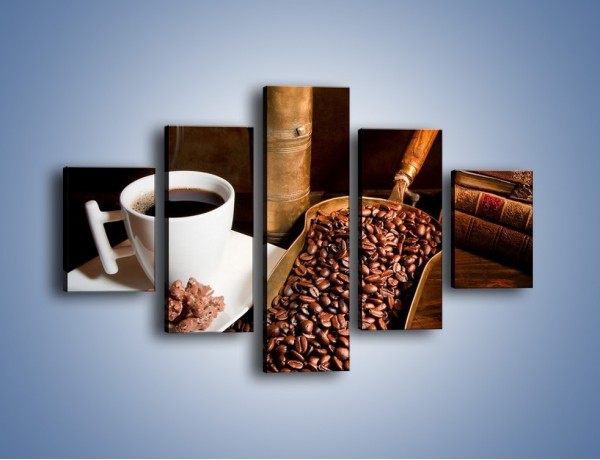 Obraz na płótnie – Opowieści przy mocnej kawie – pięcioczęściowy JN360W1