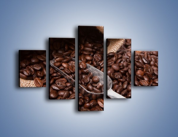 Obraz na płótnie – Worek pełen kawy – pięcioczęściowy JN372W1