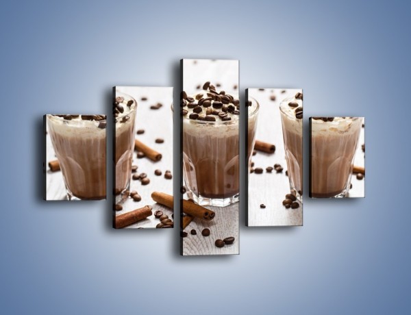 Obraz na płótnie – Mrożona kawa na upały – pięcioczęściowy JN609W1