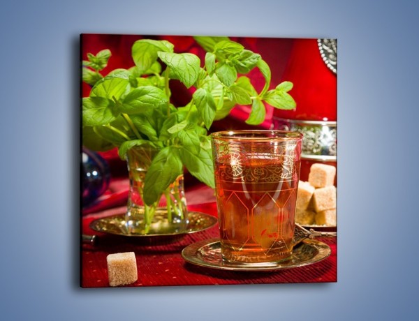 Obraz na płótnie – Herbata z dużą porcją cukru – jednoczęściowy kwadratowy JN586