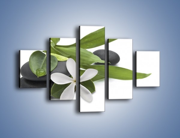 Obraz na płótnie – Artystyczna kompozycja z kwiatem – pięcioczęściowy K968W1